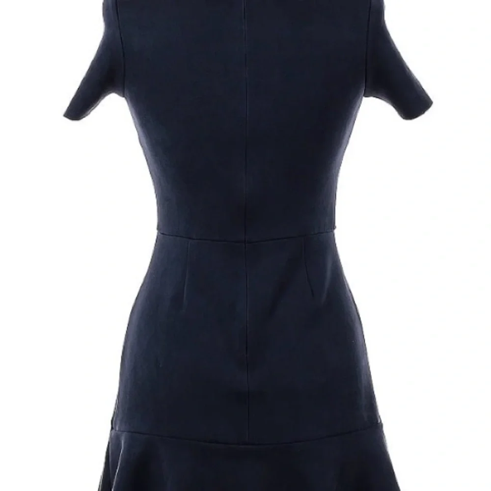 AQUA from Bloomingdales Microsuede Navy Dress size medium